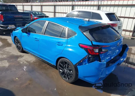 2024 Subaru Impreza Rs 5-Door из США, поврежденный, VIN JF1GUHJC2R8860979